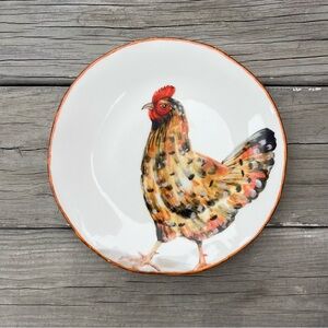 Southern Living Decorative Plate Italy Rooster Chicken
